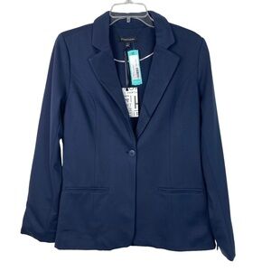 Stitch Fix l 41 Hawthorn Lisa Long Line Ponte Blazer  in Navy, Medium